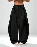 Calça Preta Oversized – Vintage com Estilo Street Descontraído